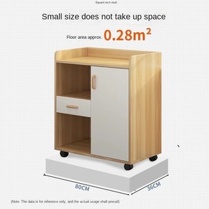 Modern Style Tea Cabinet Wheels <strong>Small</strong> Mobile Kitchen <strong>Storage</strong> <strong>Cupboard</strong> for Microwave Oven Tea Table Sideboard Household <strong>Storage</strong> - Product Image 4