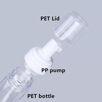 Échantillon gratuit pour flacon pompe en mousse PET 150 ml, taille 42/410, logo personnalisé pour savon liquide