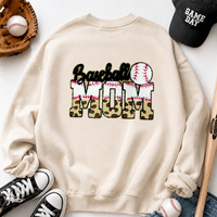 Patchs brodés pour maman de joueur de baseball, lettres en chenille scintillantes, appliques thermocollantes à sequins léopard pour veste, vente en gros