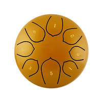 Tambour à langue en acier miniature, vente en gros, très demandé, 6 pouces, 8 notes, percussion avec sac souple, logo personnalisé, tambour de pluie pour enfants
