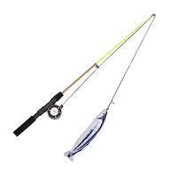 Vente chaude Nouveau Style Chat Teasing Stick Simule Cataire Poisson Bâton Télescopique Pour Chat De Compagnie