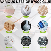 Colle transparente OEM ODM 15ML B7000 PRO, adhésif universel souple, forte adhérence, pour bricolage, verre, plastique, métal, pierre, réparation des ongles, imperméable