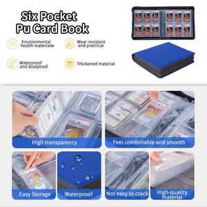 FUXI 6-Pocket PU <b>Leather</b> Graded Card Slab <b>Binder</b>, for Graded Slabs, Fits PSA Graded Slabs, Card Album, Organizer - Product Image 6
