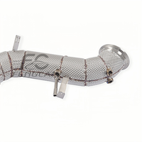 Collecteur d'échappement droit isolé SS304 pour Mercedes-Benz C43 GLC43 AMG W206 2.0T 2023-2025 – Tuyaux de descente à flux libre