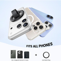 Nuevo Soporte Magnético Personalizado para Teléfono con MagSafe, Anillo de Aleación de Zinc con Bucle de Silicona Suave, Soporte Magnético para Dedos para Teléfonos Móviles