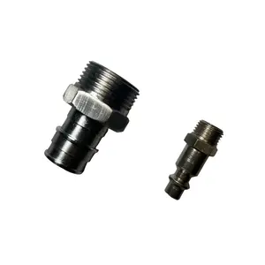 Factory Warehouse Supply Pneumatic Outside Thread Air Quick Release Coupler-plug with Barb Fitting