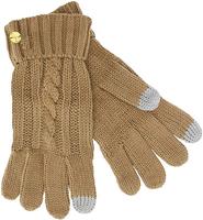 OEM Ensemble écharpe gants haute couture tricot torsadé bonnet marron clair pour femmes Ensemble écharpe gants bonnet tricoté hiver
