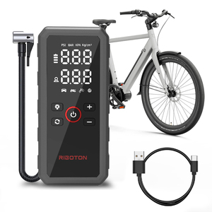 Démarreur de voiture haute capacité 6000 mAh avec compresseur d'air 150 PSI, booster de batterie portable d'urgence avec lumière LED pour véhicules - Product Image 1