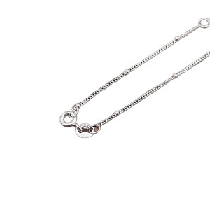 Chaîne nue en argent pur S925, plaine, Coldbone, côté, <span class=keywords><strong>Chopin</strong></span>, perlée imbriquée, boîte, petite - Product Image 5