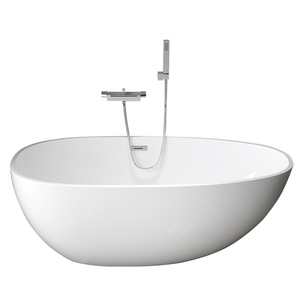 Lujo moderno barato forma de huevo remojo virgen acrílico independiente sin costuras blanco baño <span class=keywords><strong>bañera</strong></span> Bebé y ducha - Product Image 5