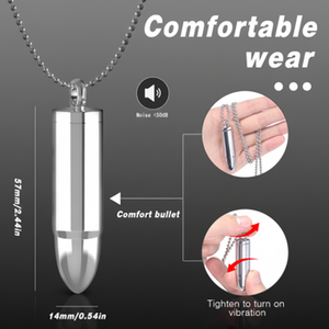 Kalung Vibrator Mini Peluru Baja Anti Karat MS Wholesale untuk Wanita, Kotak Mainan Seks untuk Pria - Product Image 6