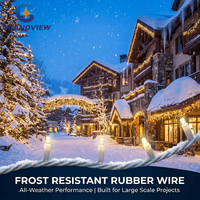 Câble décoratif extérieur LED en forme de corde, éclairage lumineux, caoutchouc chaud 2018, personnalisé IP67, câble en caoutchouc 2 ans