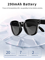 Lunettes Intelligentes avec Traduction IA en Temps Réel et Assistant Vocal, Double Caméra 8MP, Vidéo 1080P, Étanche IP67, Produit Électronique