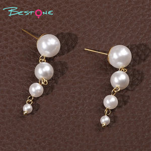 2025 New Hot Selling Jewelry 18K PVD Gold Plated Stainless Steel Water White Pearl Tassel Earrings Ready to Ship - Product Image 5