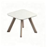 Table de réunion carrée, design petit et simple, convient à 2-3 personnes