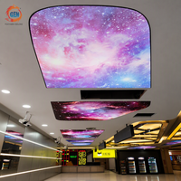 Plafond tendu FOXYGEN Spiral Galaxy à haute brillance, populaire en gros, pour restaurant moderne