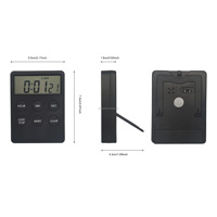 Mini étude accessoires de cuisine électroniques outils minuterie de cuisine petite Table décorative numérique magnétique compte à rebours minuterie
