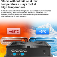 Mini PC Sin Ventilador, Computadora Industrial, Computadora de Escritorio Integrada Intel Core I5-1235U de 10 Núcleos, Host Compacto para Oficina y Comercio