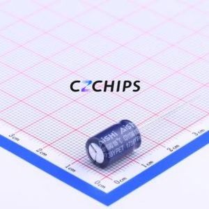 Condensador Electrolítico de Aluminio de Montaje Pasante EGW2EM100F12OTG, Componente de Montaje Pasante (THT), D8xL12mm 10uF 20% 250V 3.5mm - Product Image 1