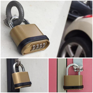 YH1238 Nhiệm Vụ Nặng Nề Ngoài Trời Kết Hợp Khóa, Dài/Ngắn Vòng Đeo Tay Không Thấm Nước Khóa Móc Cho Cổng, Hàng Rào, phòng Tập Thể Dục Thay Đồ, Kết Thúc Bằng Đồng Thau - Product Image 5