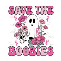 Transfert DTF Halloween Ruban Rose Fantôme Prêt à Presser, Design à Décollement à Froid pour T-shirts et Sweats à Capuche