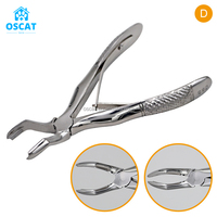 Instruments dentaires vétérinaires de forceps d'extraction de dent d'acier inoxydable d'OSCAT pour l'extraction de dent