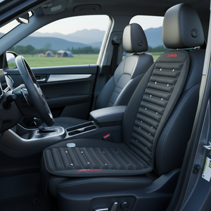 <span class=keywords><strong>Coussin</strong></span> de siège <span class=keywords><strong>chauffant</strong></span> et rafraîchissant de luxe en tissu sandwich pour <span class=keywords><strong>voiture</strong></span>, 12V, en mousse PE, avec fonction massage - Product Image 2
