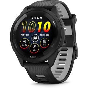 การ์มิน ฟอร์รันเนอร์ 265 สมาร์ทวอทช์สำหรับวิ่ง หน้าจอ AMOLED ขนาด 1.3 นิ้ว GPS บลูทูธ สีดำและสีเทาพาวเดอร์เกรย์ - Product Image 1