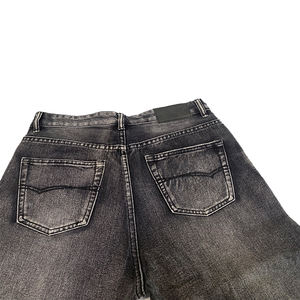 <span class=keywords><strong>Jeans</strong></span> da Uomo Personalizzati, Casual, Gamba Larga, Neri, Lavaggio <span class=keywords><strong>Stone</strong></span> Washed, Stile Baggy Cargo a Gamba Dritta - Product Image 5