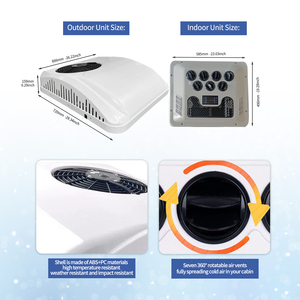เครื่องปรับอากาศติดหลังคารถบรรทุก รถยนต์ 12V/24V/48V/60V/72V/96V  แบบติดตั้งบนหลังคา  ระบบทำความร้อนและความเย็น  น้ำยา R134a รุ่น EAC002.18 - Product Image 4