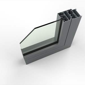 Perfiles de Aluminio CNW para Puertas y Ventanas de Vidrio, para Edificios Residenciales y Comerciales, Servicio de Corte OEM, Color Personalizado - Product Image 1