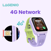 LAGENIO Montre connectée pour enfants 4G Android 8.1 à bon prix, 1+8 Go de mémoire, GPS LBS WIFI, mode classe, carte SIM pour enfants