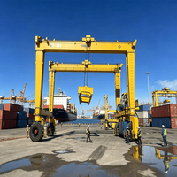 Grúa Pórtico RTG de Neumáticos de Goma de 70 Toneladas, Grúa Contenedorizada de Alta Capacidad con Esparcidor