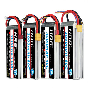 Batería Lipo HRB 2S 3S 4S 6S 2200-7000mAh para Auto RC, Conector XT60 EC5 T-plug - Product Image 1