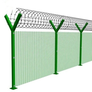 Home Security System with Metal Frame 3D Curved Galvanized Fence - Product Image 1