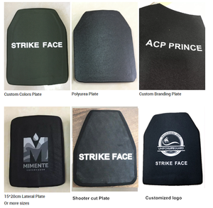 タクティカルベスト用 アルミナプレート 炭化ケイ素 UHMW-PE ハードセラミックプレート 10x12インチ ストライクフェイス III&IV アーマープレート - Product Image 2