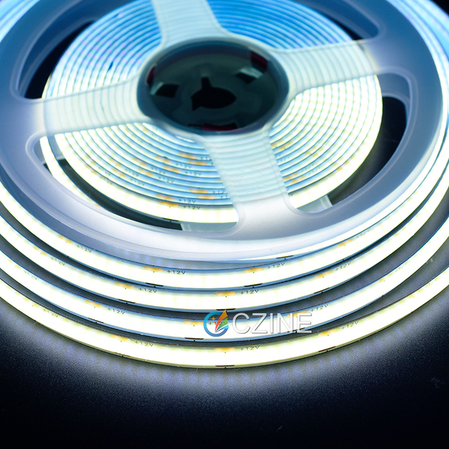 12V 8mm 320leds/m Flexible COB Strip Factory Supply High Brightness COB LED Strip for Under Cabinet Lighting