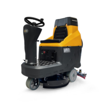 Mesin Pembersih Lantai Otomatis Ride on Auto Scrubber M65, Daya Tahan Baterai 24V 3 hingga 4 Jam, untuk Gudang 10000m²