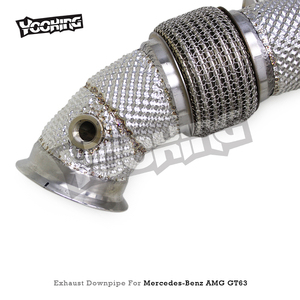 Tubo de bajada recto de <span class=keywords><strong>escape</strong></span> automático para mercedes-benz AMG GT63/GT63S 4,0 T 2019-2023, sistema de <span class=keywords><strong>escape</strong></span> de tubo de flujo <span class=keywords><strong>libre</strong></span> SUS304 - Product Image 2