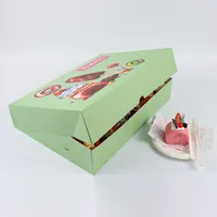 Boîtes à donuts personnalisées pour gâteaux, mochi donuts et churros, designs uniques