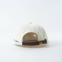 Casquette de baseball structurée de haute qualité pour adulte, 58 cm, personnalisée, 6 panneaux, en coton brodé, avec visière ronde