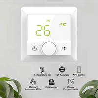 Termostato Inteligente WiFi HY510 para Calefacción por Suelo Radiante, Controlador de Temperatura Digital LCD Programable para Calefacción Eléctrica/de Agua