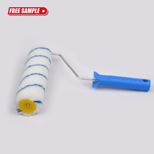 Cọ lăn sơn <span class=keywords><strong>acrylic</strong></span> sọc xanh cao cấp, bền, bán chạy, dùng cho công nghiệp và tự làm, dùng để sơn tường - Product Image 2