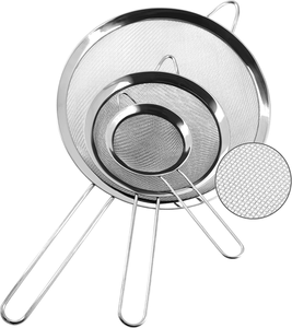 Nuovo <span class=keywords><strong>Setaccio</strong></span>/Colino in Acciaio Inossidabile a Maglia Fine, Ecologico, Lavabile in Lavastoviglie, per Farina e Acqua Fredda - Product Image 3