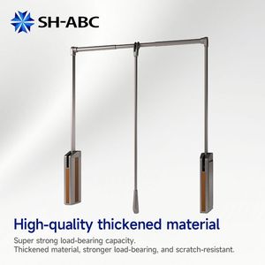 SH-ABC  Support de suspension à double amortissement et fermeture douce pour vêtements, pour armoire - Product Image 1