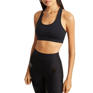 Soutien-gorge de sport dos nu pour femme, design uni, sur mesure, 100 % nylon, rembourrage cristal, maintien moyen à l'avant, idéal pour le yoga - Product Image 3