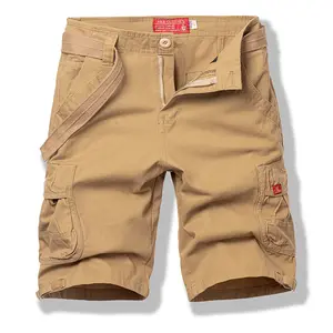 Casual Shorts 100% Cotton Customization Logo 2024 Summer New Cargo Air Shorts Pure Pants with More Pockets Shorts