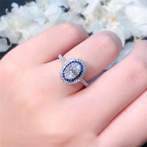 Anillo de Diseño Ovalado para Mujer, Estilo de Engaste Redondeado, Anillo de Uso Diario - Product Image 2
