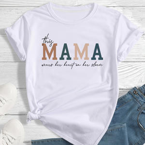 Autocollants personnalisés de logo de presse de chaleur de plastisol d'étiquette de transferts de maman Dtf de basket-ball de football de conceptions de sports pour <span class=keywords><strong>des</strong></span> T-shirts en gros - Product Image 4