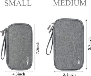 Free sample Electronic <b>Cable</b> Organizer <b>Bag</b> - Portable Travel Double Layers Electronic Digital Accessories Storage Pouch <b>Bags</b> - Product Image 2